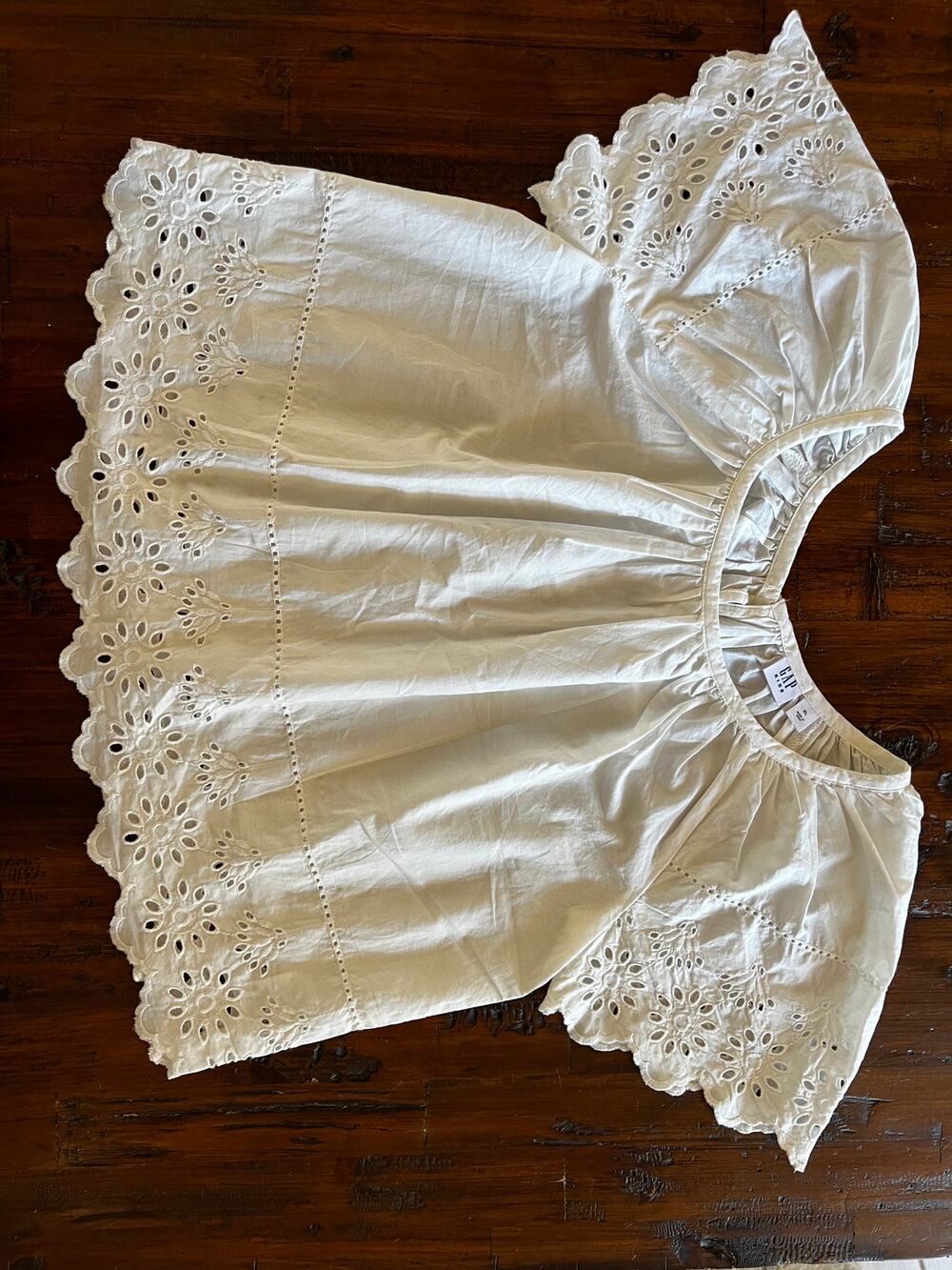 GAP Kids Eyelet Sleeve Top XL